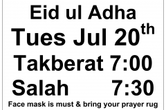 ICJV Eid ul Adha Salah 2021